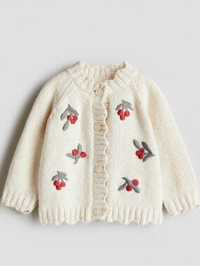 H&M 4T Holly Christmas Sweater